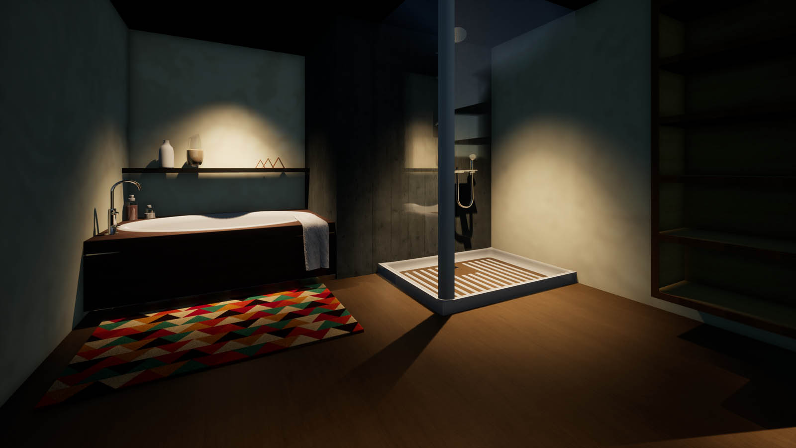 Wanne und Dusche - oder - Whirlpool und Dampftempel