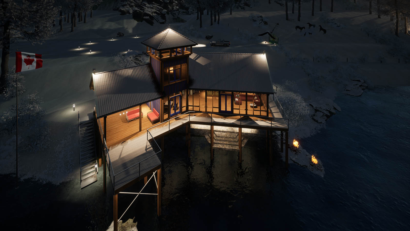 die Drohne sieht alles - auch von oben