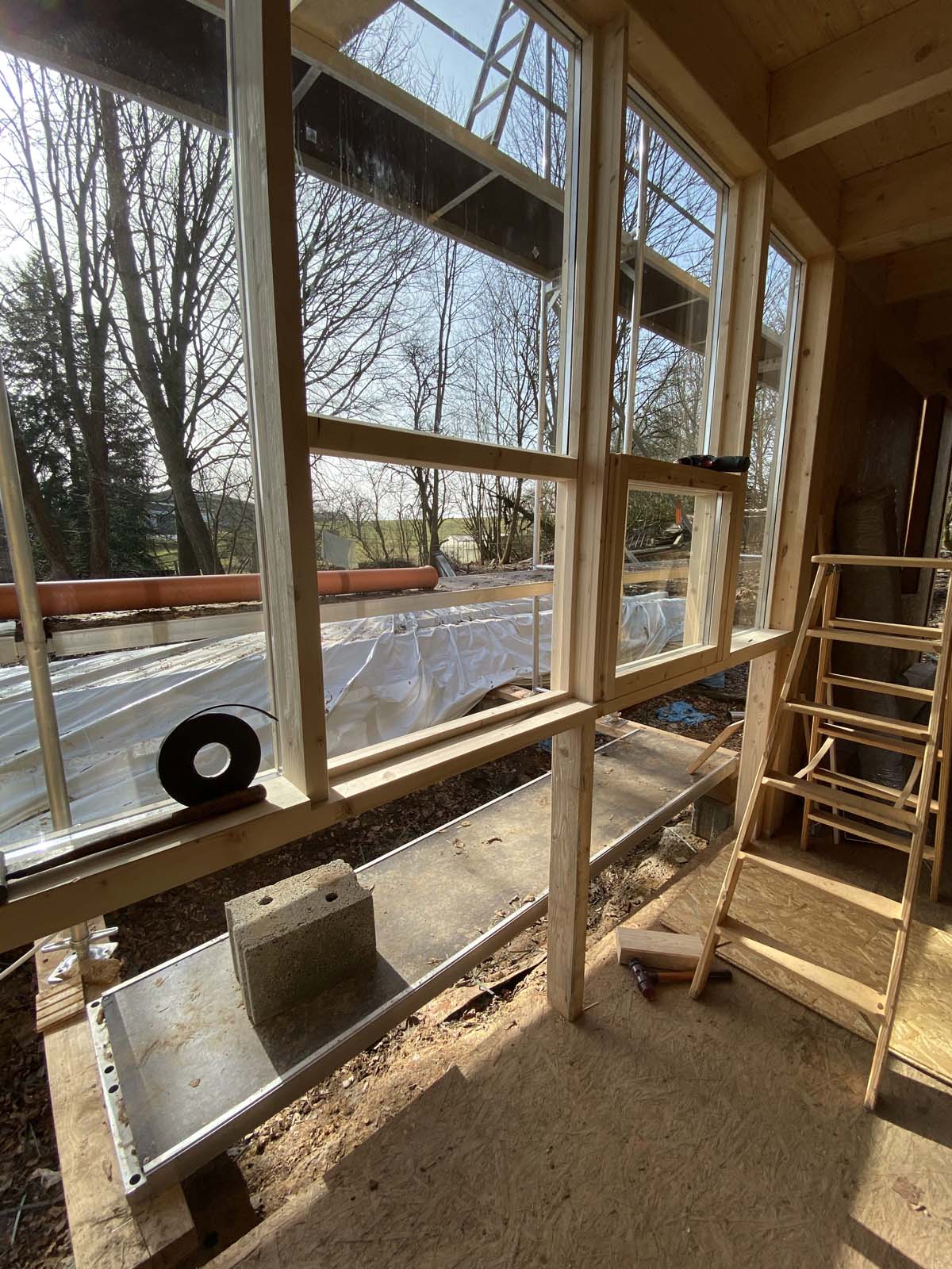 Holzskeletthaus - Schiebefenster am Essplatz Schiebefenster am Essplatz