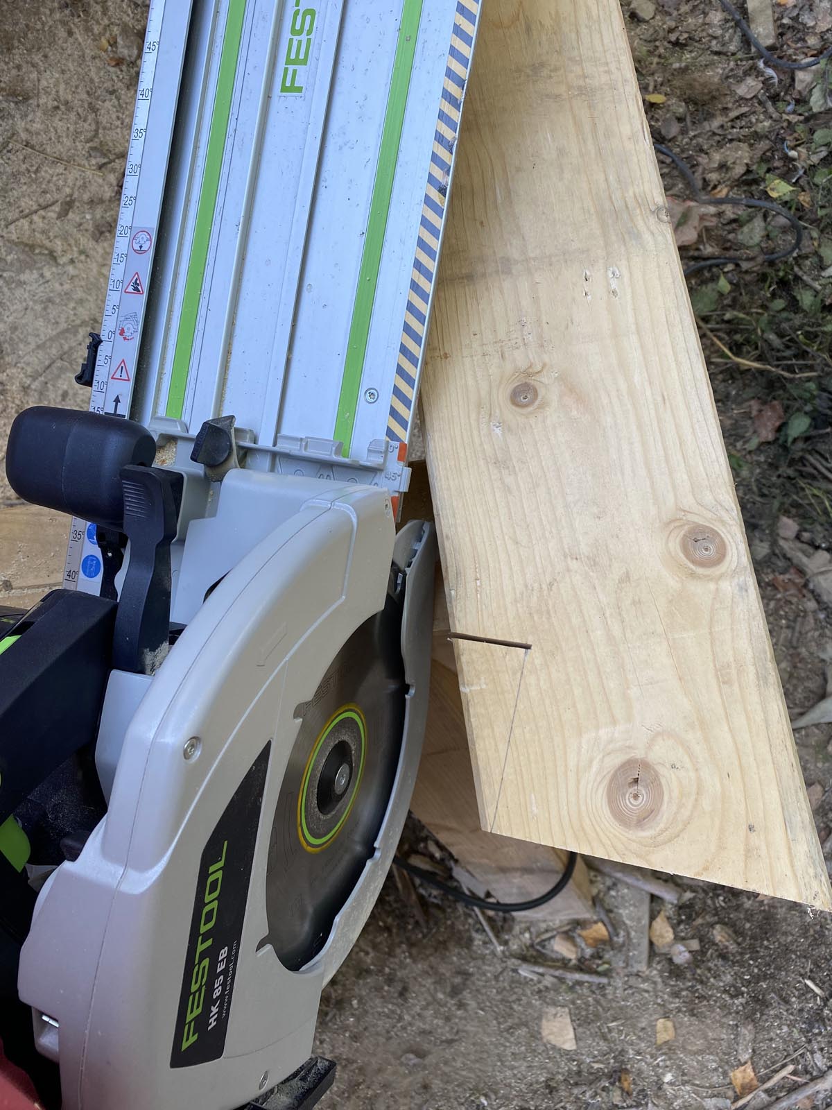 FESTOOL HK85 mit Spezialschiene, da macht das Sägen Spaß FESTOOL HK85 mit Spezialschiene, da macht das Sägen Spaß