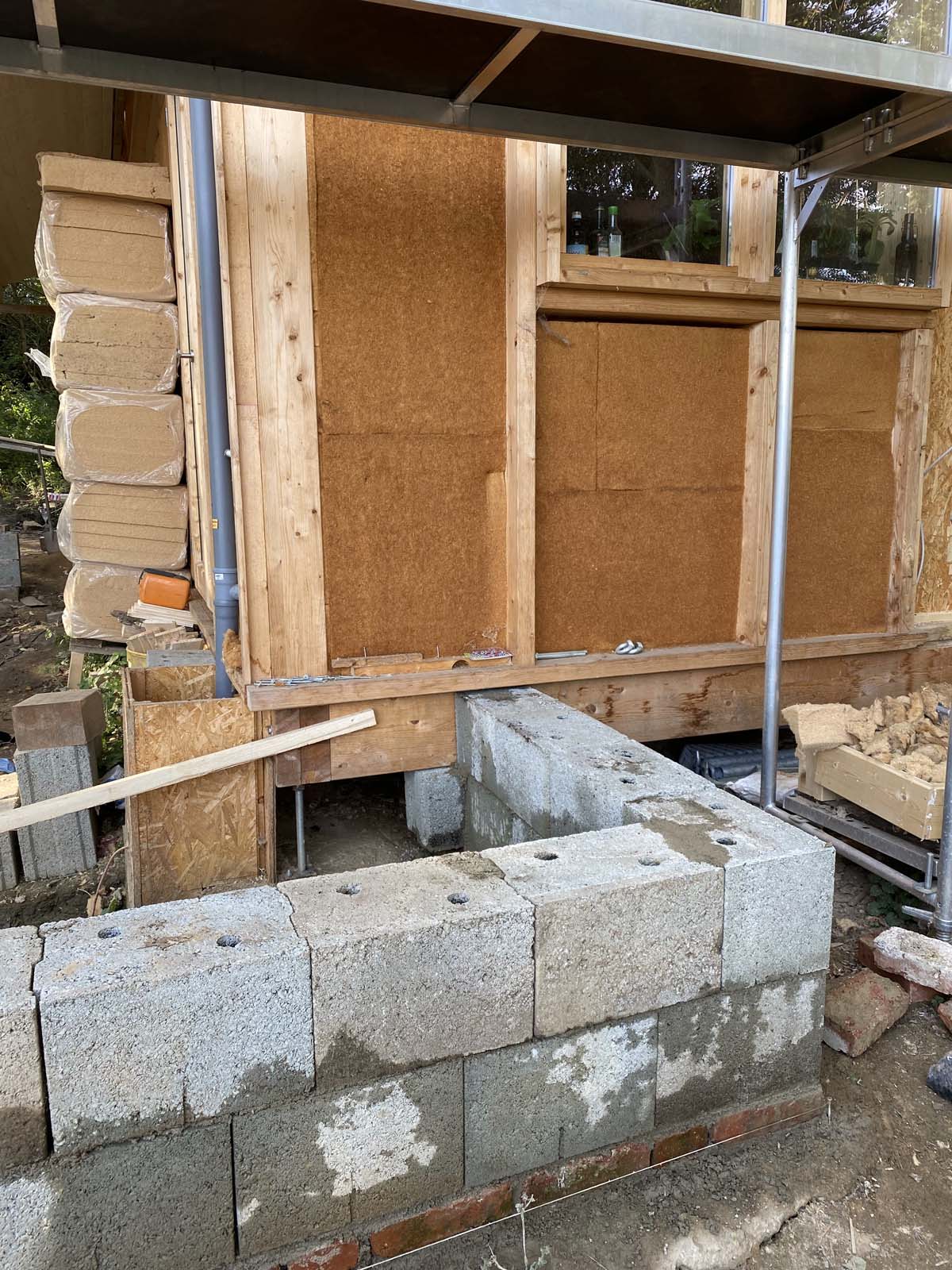 Holzskeletthaus - das Mauern ist keine meiner das Mauern ist keine meiner