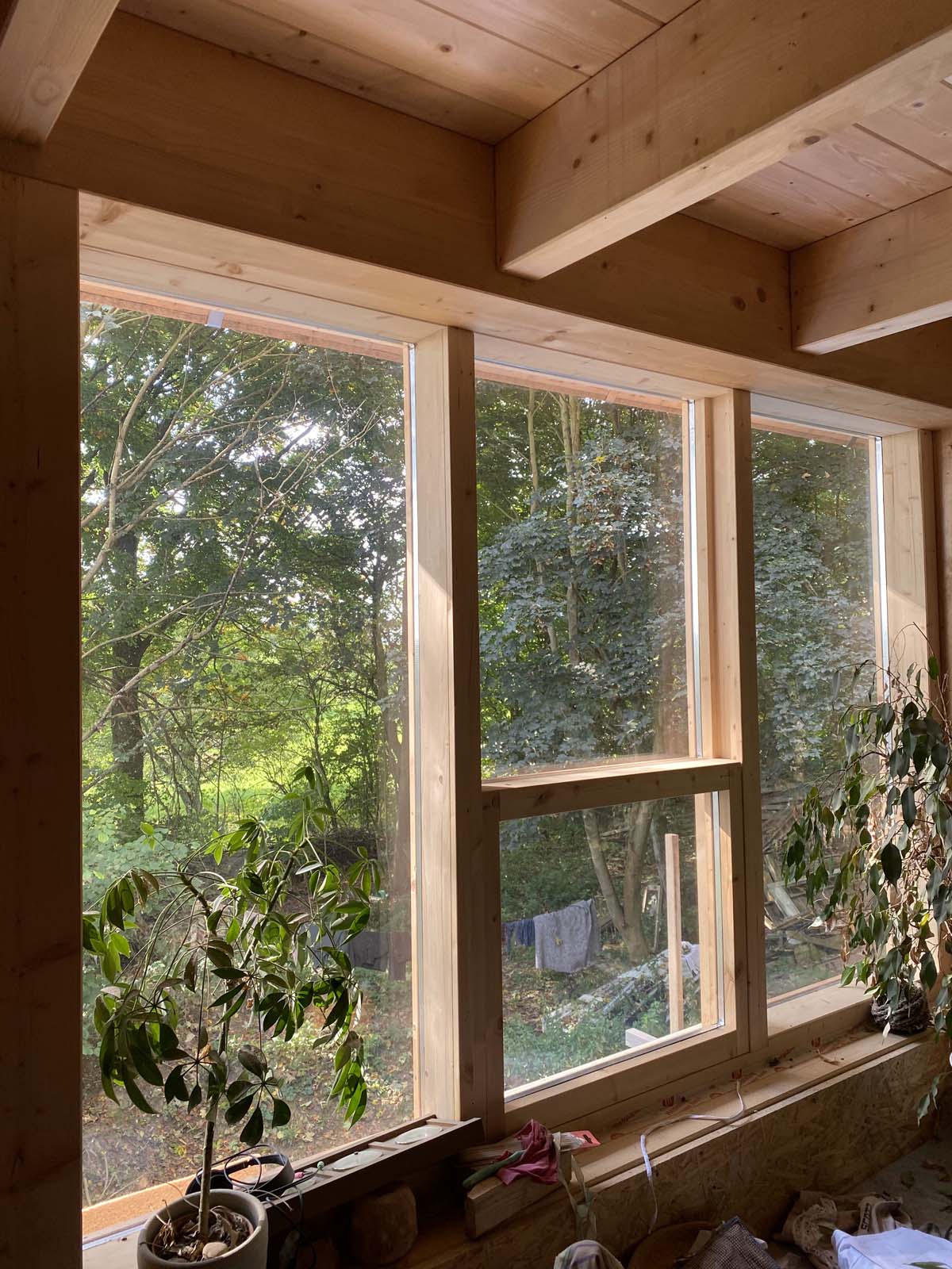 Holzskeletthaus - Blick aus dem OG nach Südwest Blick aus dem OG nach Südwest