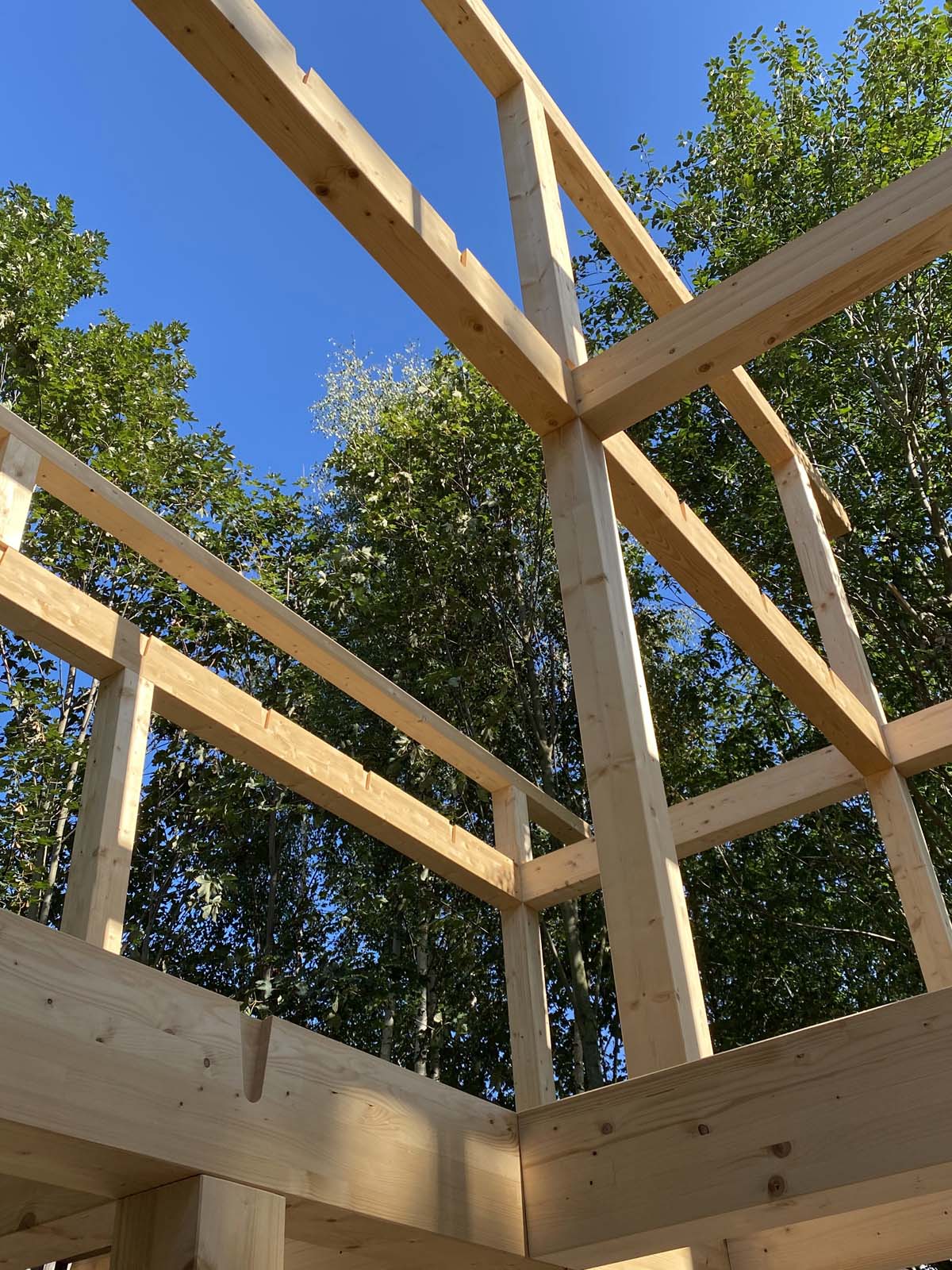 Holzskelettbau Holzskelettbau