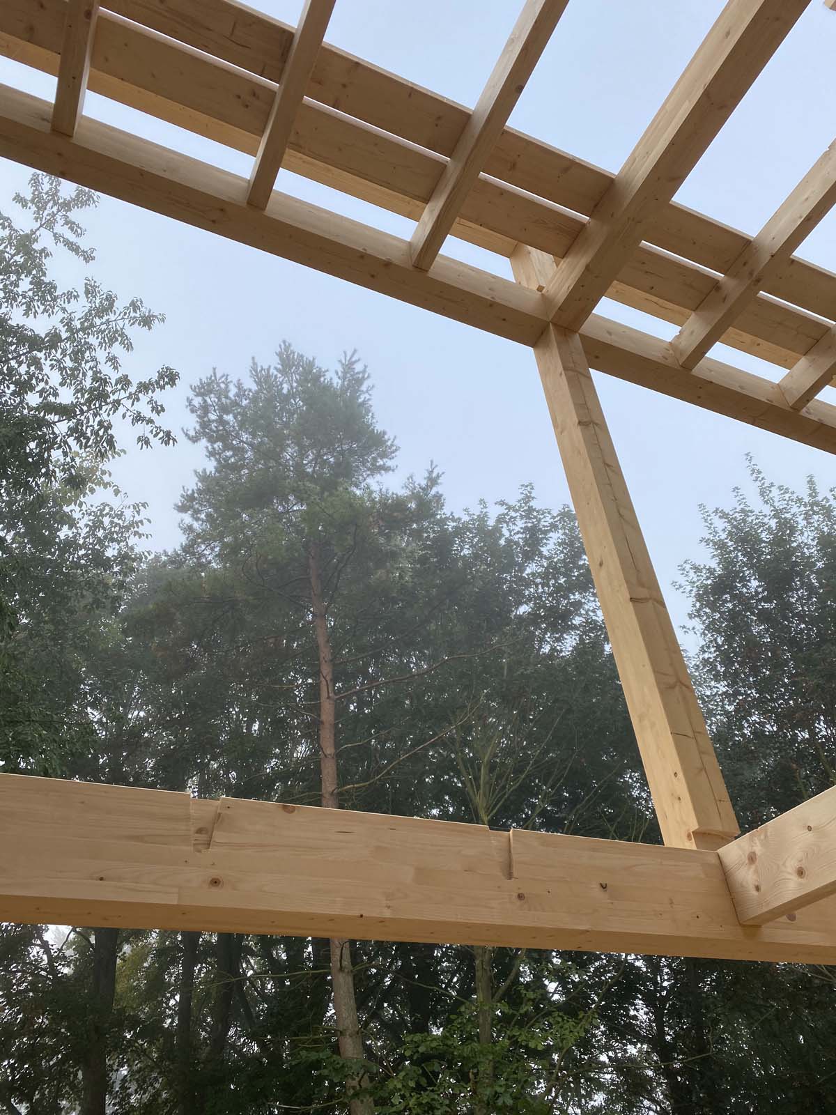 Holzskelettbau Holzskelettbau