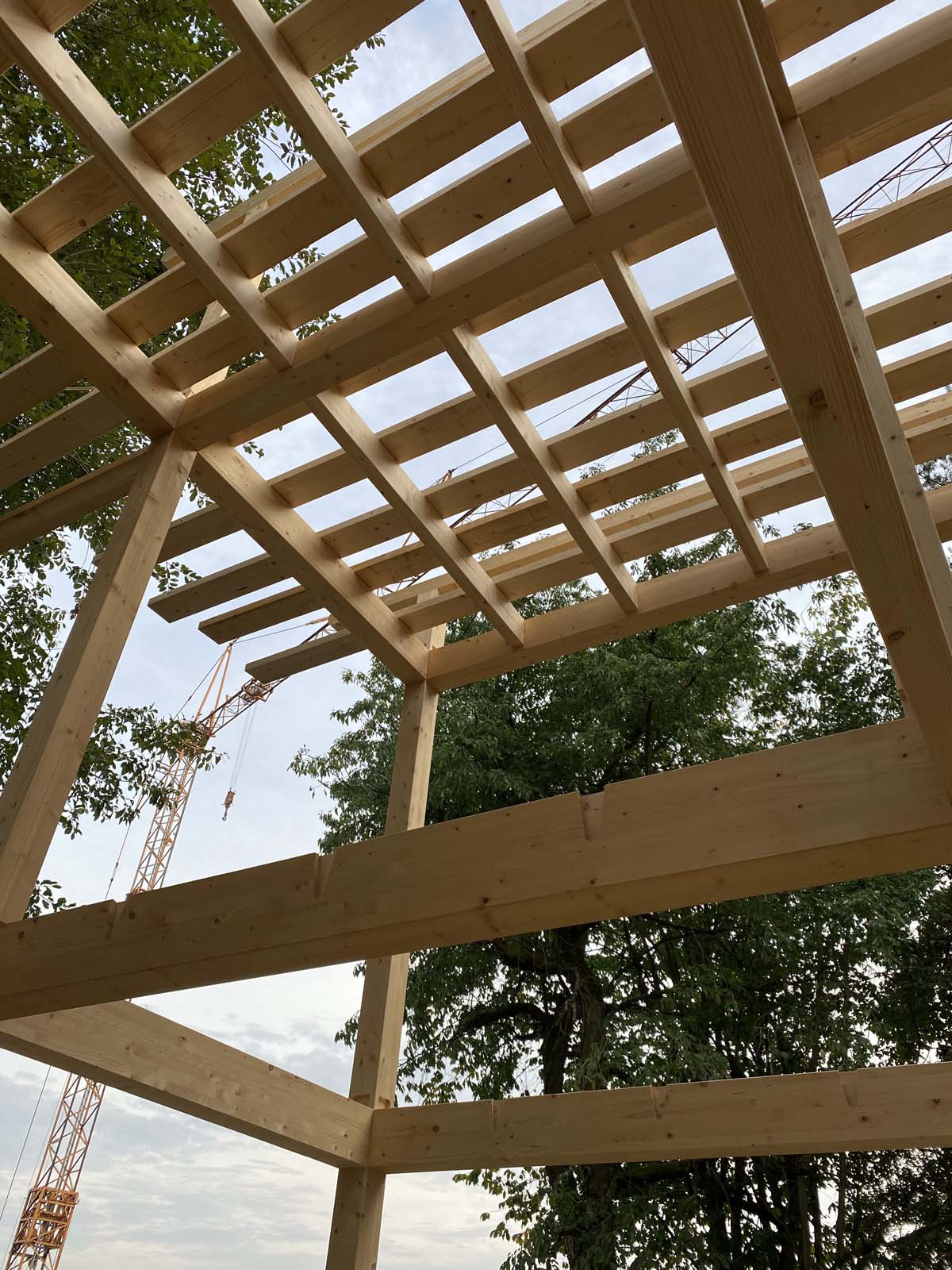 Holzskelettbauweise Holzskelettbau