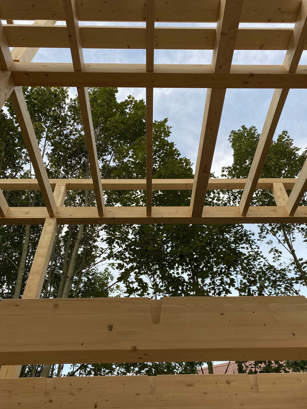 Holzskelettbauweise Holzskelettbau