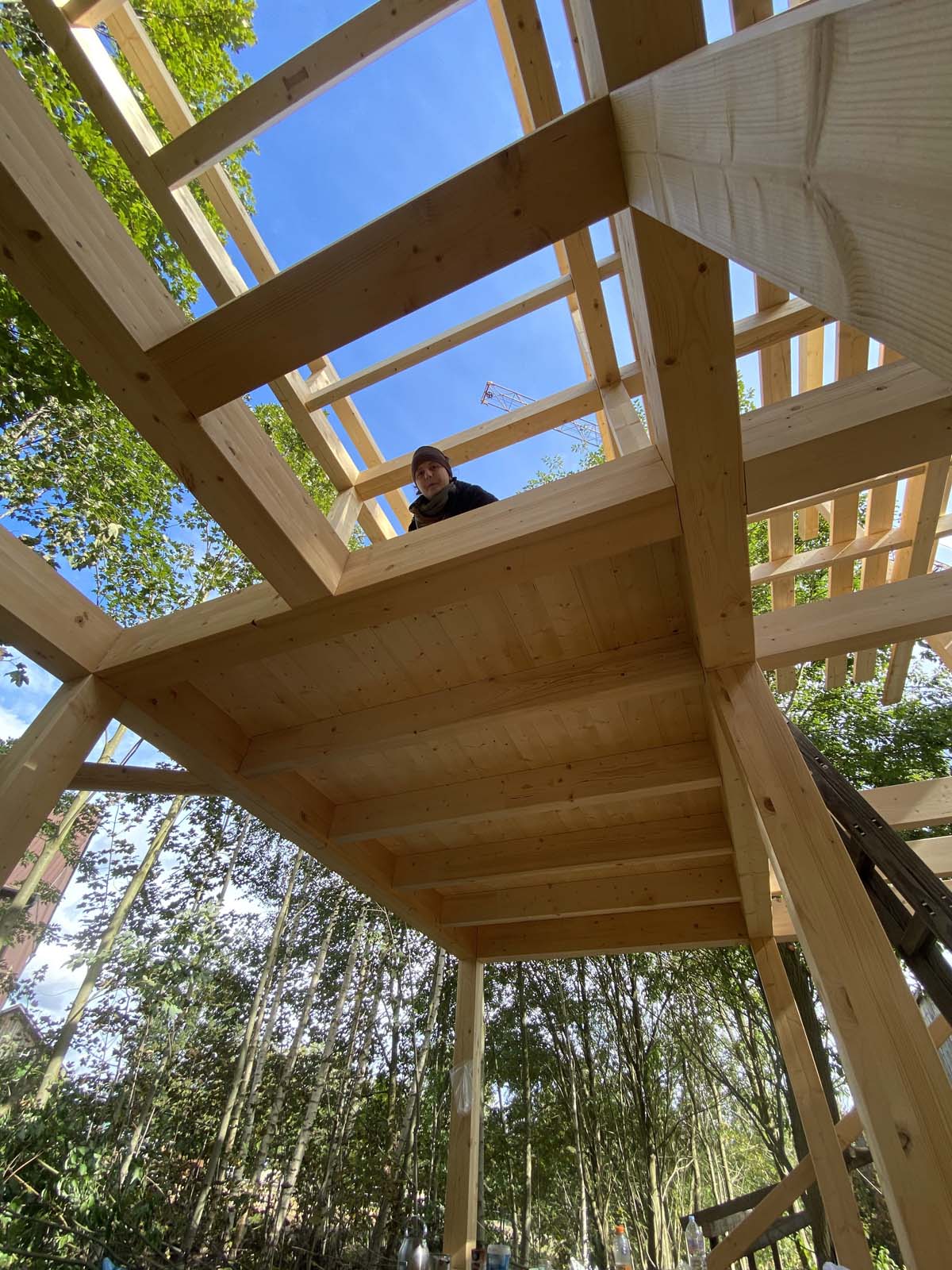 Deckenbretter für die erste Kammer Deckenbretter für die erste Kammer