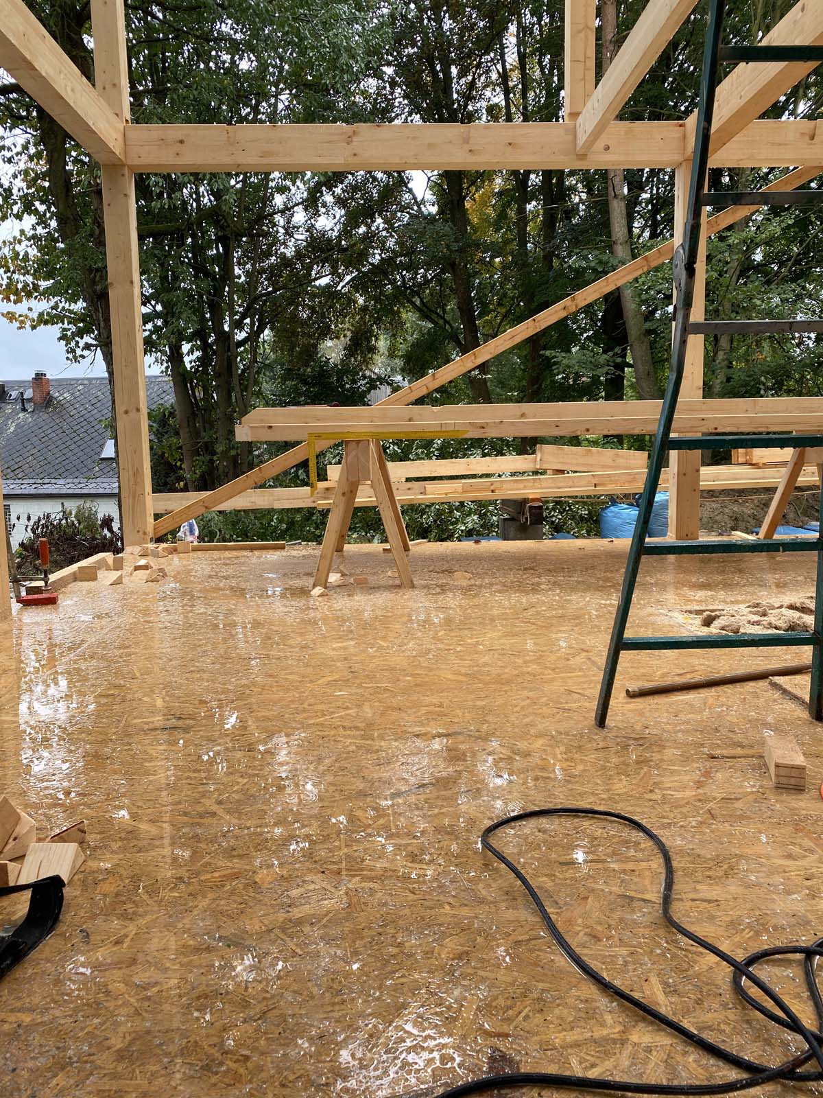 Holzskelettbau Holzskelettbau