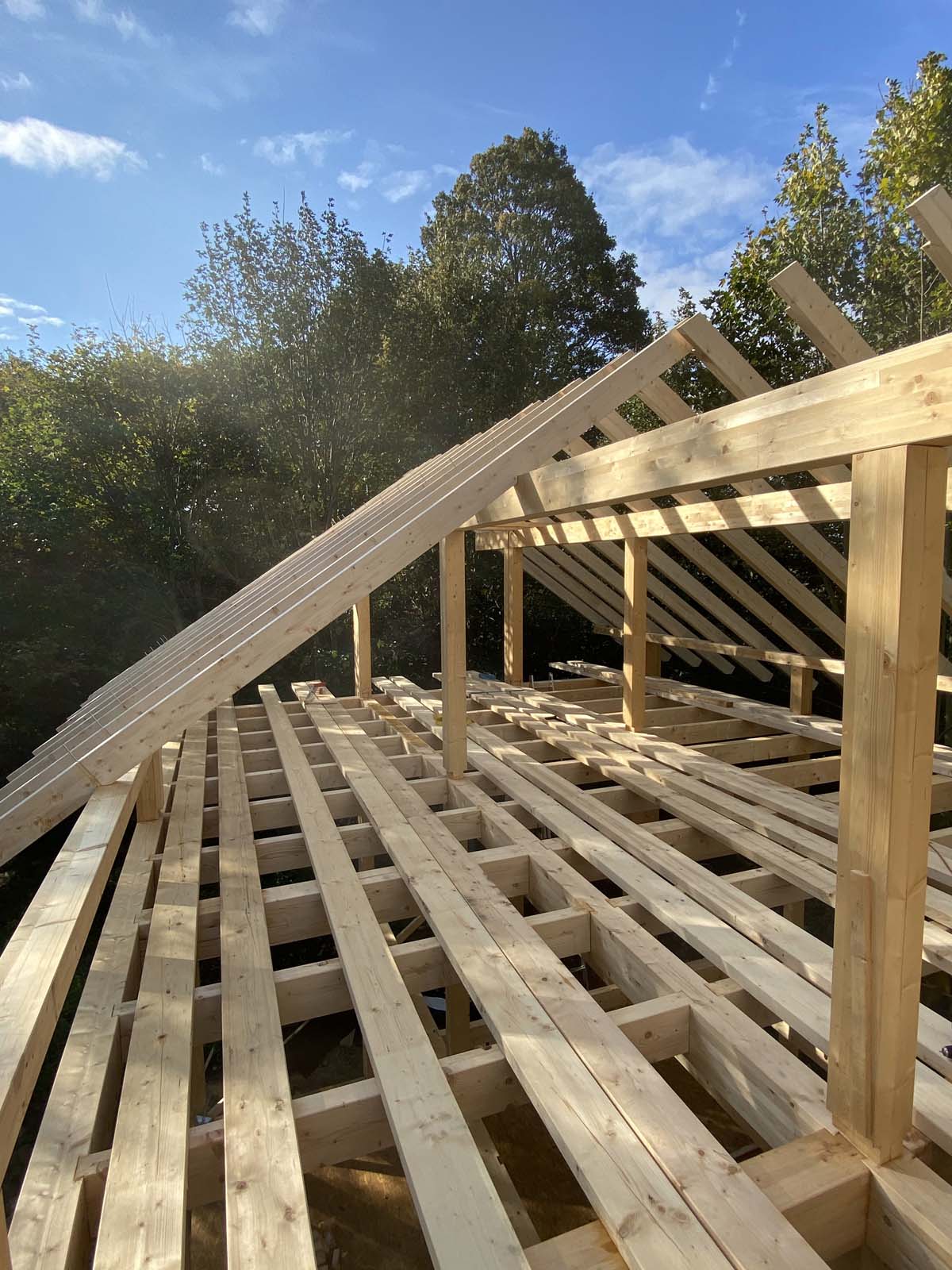 Holzskelettbau - Sparren Süd Holzskelettbau - Sparren Süd