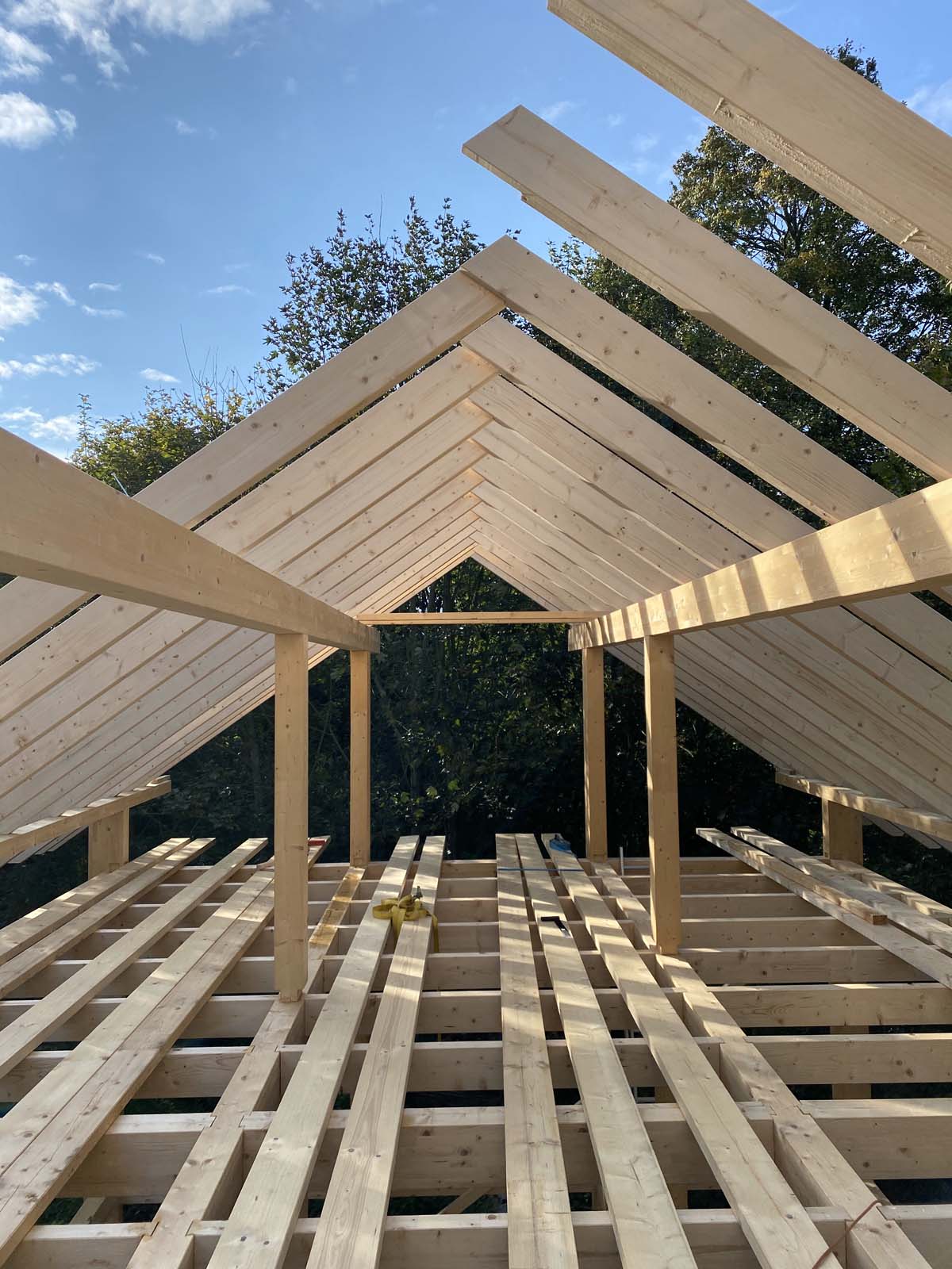 Holzskelettbau - Sparren Süd Holzskelettbau - Sparren Süd