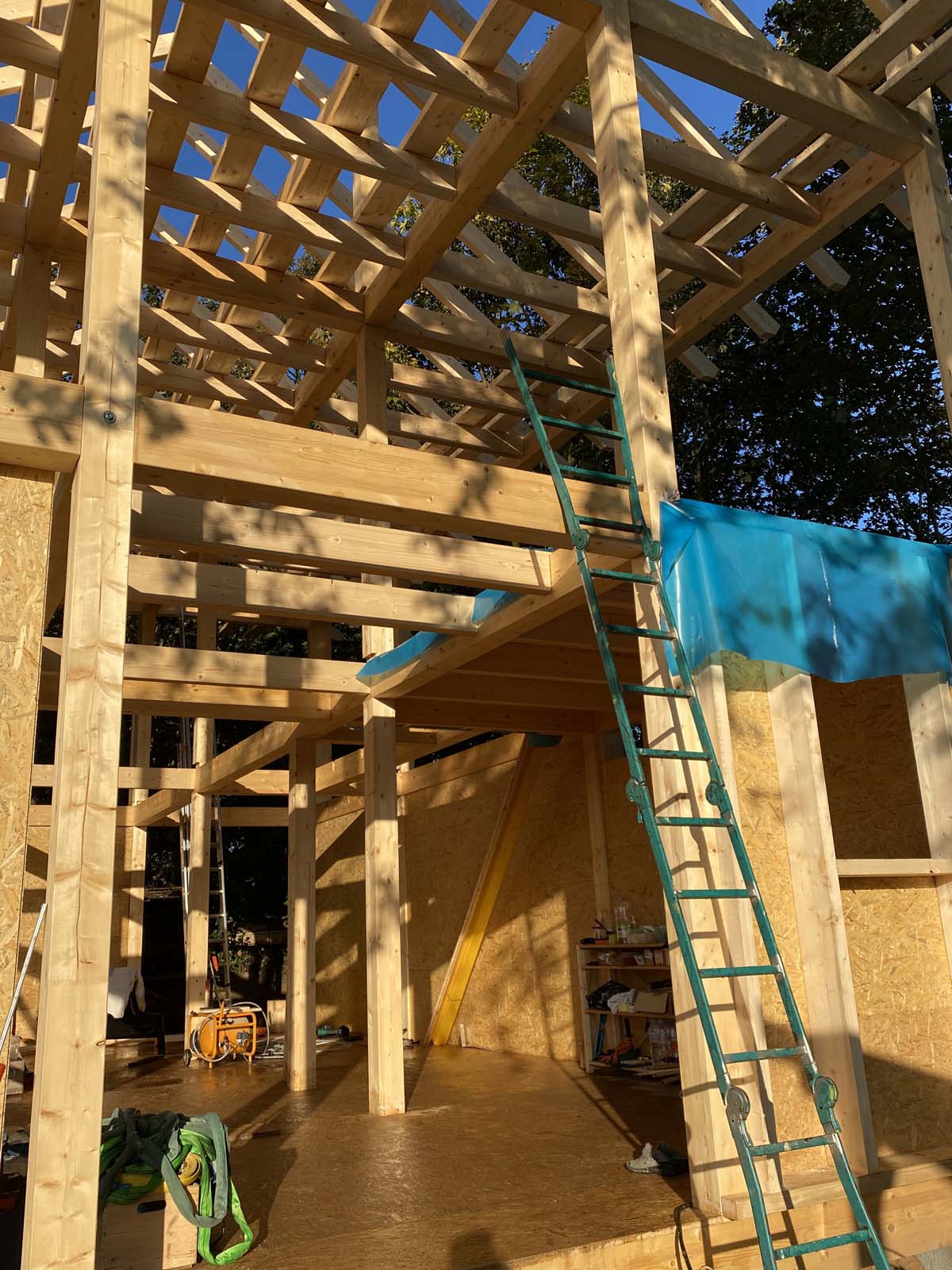 Holzskelettbauweise Holzskelettbau