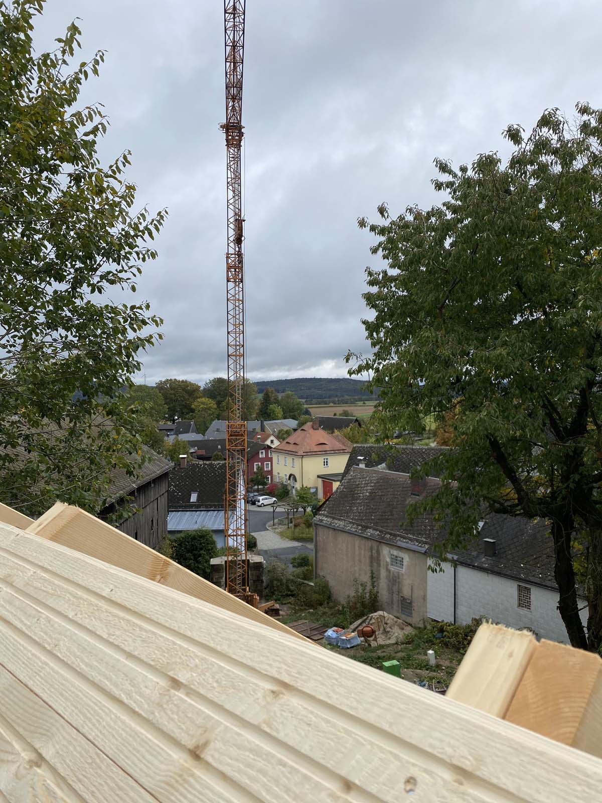 Holzskelettbau - Dachschalung Nord Holzskelettbau - Dachschalung Nord