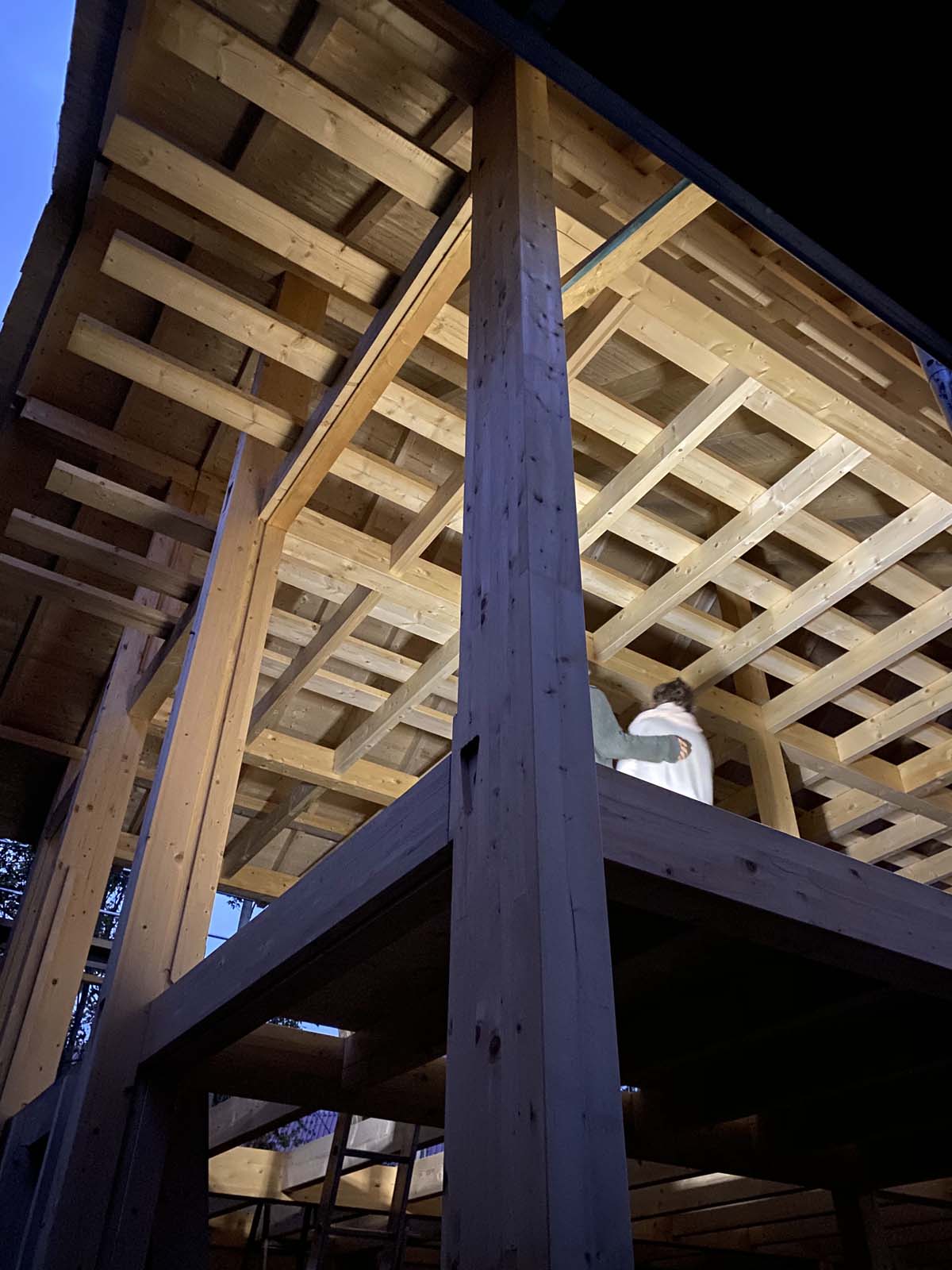 Holzskeletthaus - Skelettbauweise Holzskelettbau