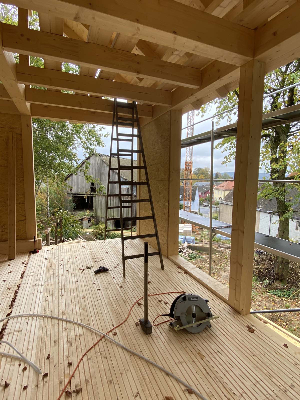 Holzskeletthaus - Skelettbauweise Holzskelettbau