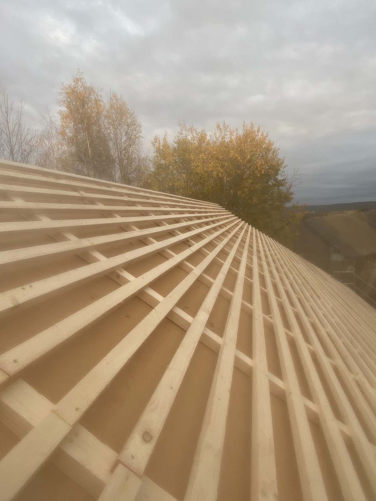 Holzskeletthaus - einlatten Holzskeletthaus - einlatten