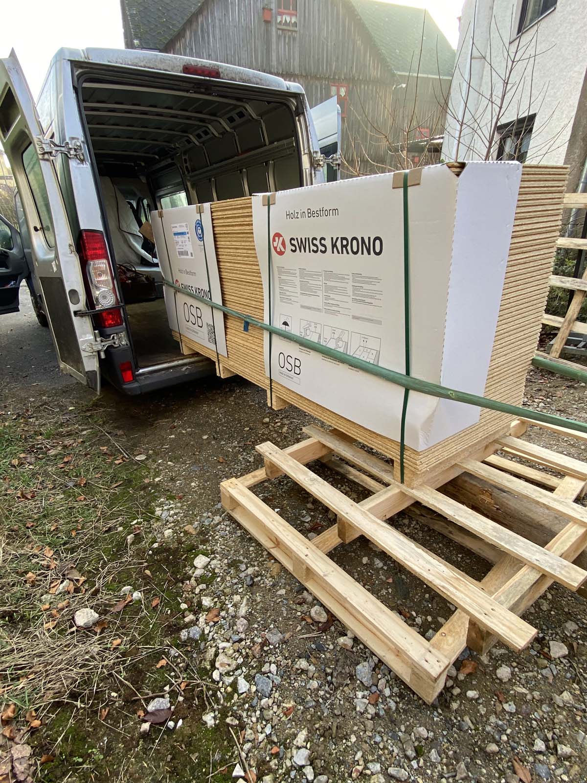 OSB fürs Holzskeletthaus innen OSB fürs Holzskeletthaus