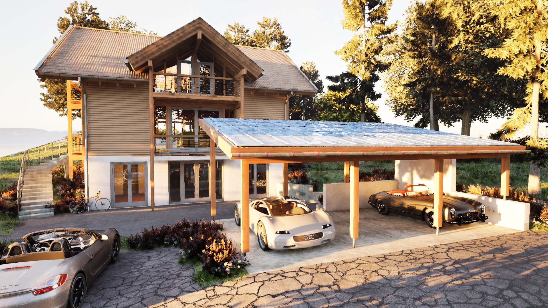 Holzskeletthaus bei Freising Holzskeletthaus bei Freising