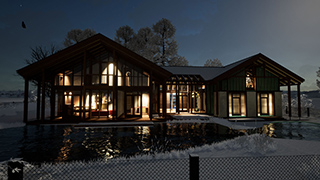 Skeletthaus im Winter am Ammersee Skeletthaus im Winter am Ammersee