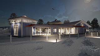 Skeletthaus im Winter Skeletthaus im Winter